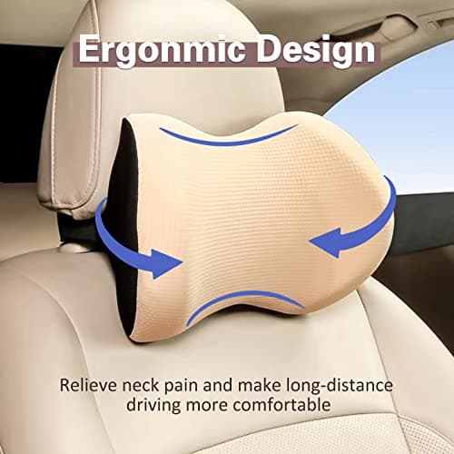 Super Comfy Car Headrest Pillow, Softness Car Pillow for Neck Pain Relief — view 6