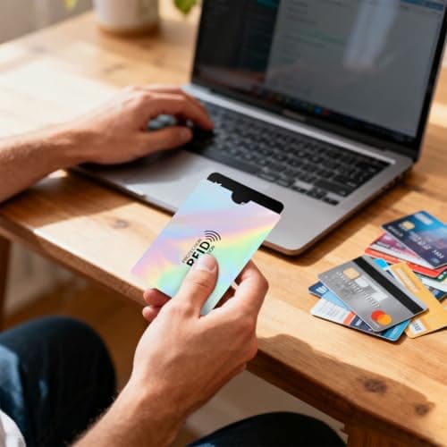 DiULi RFID Card Holder,10PCS RFID Blocking Card Sleeves for Women Men, Anti-Theft NFC Blocker Sleeves for Debit Cards, Passport & ID Protection, Secure Holder for Wallets & Travel,Silver — view 6