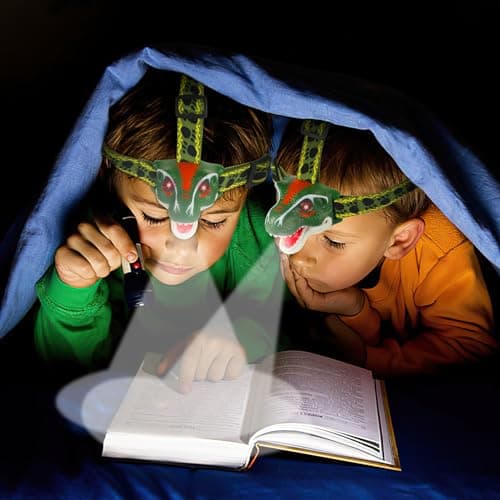 QCTOYS Dinosaur Headlamp - 3 Light Modes LED Head Torch for Kids Age 3-10 — view 5