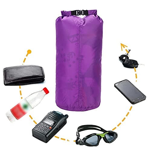 IBLUELOVER Waterproof Dry Bag 15L Floating Dry Sack Roll Top Dry Compression Sack Keeps Phone Gears Dry for Travel Camping Swimming Kayaking Boating Canoeing Rafting Snowboarding — view 3
