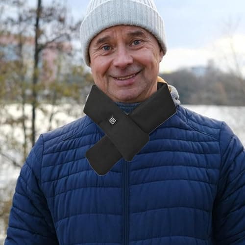 Electric Neck Heating Pad Cordless Heated Scarf Neck Warmer Portable USB — view 4