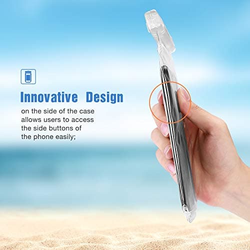 ProCase 2 Pack Waterproof Phone Pouch, Underwater Case phone sleeve for iPhone 17 Air 16 15 14 Plus Pro Max 13 12, Galaxy S24 Ultra S23 S22 Up to 7.0 inch, Cruise Beach Essentia -Clear — view 6