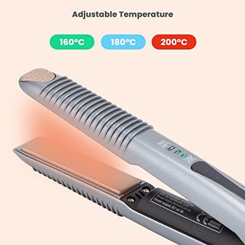 Be New Cordless Hair Straighteners | Ceramic Flat Iron | Wireless Mini Portable USB Rechargeable Travel Straightener | 3 Heat Modes | Heat up Quickly Safe | Includes Heat Mat/Travel Case — view 2