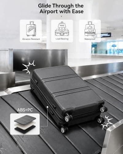 Kono 20 Inch ABS+PC Hard Shell Cabin Suitcase Carry On Luggage for EasyJet — view 5