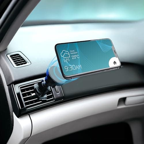 groov e GV-WM8 Car Phone Mount - Magnetic Holder for Your Smartphone, with Universal Air Vent Clip & Magnetic Grip, 360-Degree Rotation — view 4