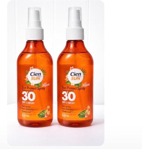 SUNSCREEN-Sun Protect Spray Sunscreen – Transparent SPF 30 | High Protection | 2 Pack × 250 ml | Fast‑Absorbing, Non‑Greasy Sun Spray for UVA/UVB Protection