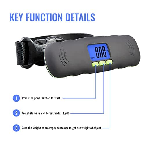 UNIWEIGH Digital luggage scale,Portable suitcase weighing scales — view 4