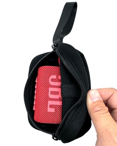 KOSTOO Soft Neoprene Travel Carrying Bag Sleeve Case Replacement with Handle Strap for JBL Go 4 Ultra/Go 3 / Go 3 Eco Portable Speaker — view 3