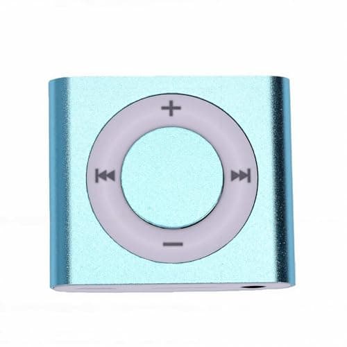 Ejoyous MP3 Player Aluminum Alloy Music Player with Built in Speaker 64GB Card Support 18H Playback HiFi Sound 3.5mm Earphones for Students Running Travel (Light Blue) — view 3
