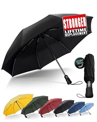 Chakipee Compact Automatic Umbrella For Men and Women Windproof 8 ribs
