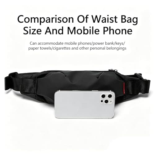 Large Bum Bag Crossbody Belt Bag Fashion Waist Pouch Hip Pack for Women Men — view 5