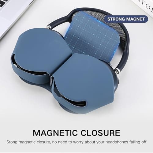 Lukvcoe Smart Case Cover for Apple AirPods Max with Sleep Mode, Blue — view 3