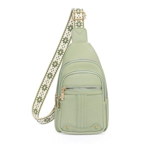 GAEKEAO Sling Bag for Women Crossbody Bags Fanny Pack Cross Body Bags Vegan Leather Chest Bag Travel Shoulder Belt Purse Backpack Gifts