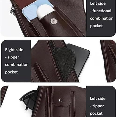 QCHAOLI Sentinel Bag,Anti Theft Multi Pocket Shoulder Pouch,Anti Theft Bag For Men,Adjustable Hidden Underarm Shoulder Bags(Black) — view 4