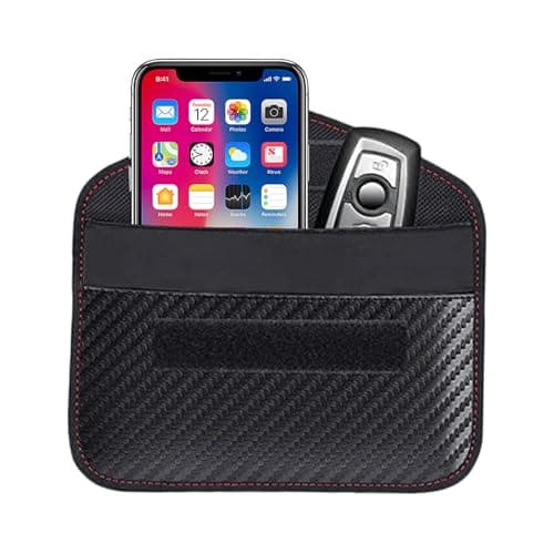Faraday Pouch for Phones and Car Keys, Anti-Tracking Mobile Case, RFID Faraday Pouch, Blocking Signal Keyless Entry Keys Case, Bag For Car Keys Mobile Phone Cards