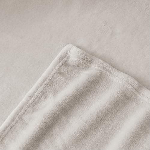 Aisbo Beige Throws Blanket for Sofas - Single Fluffy Blanket Bed Throw Fleece, Warm Soft Flannel Blanket for Couch, 130x150cm — view 6