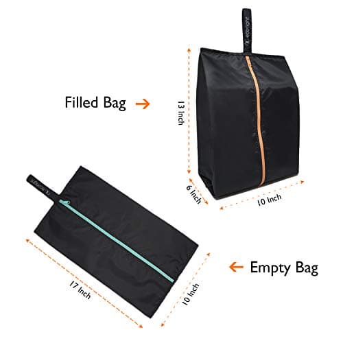 Ecoright Shoe Bags for Travel Water-Resistant Recycled Shoe Storage Bags, Travel Shoe Pouch Organizer for Suitcase, Men & Women — view 5