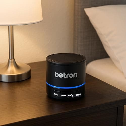 Betron KBS08 Bluetooth Speaker, Wireless, Portable, Mini, Black — view 4