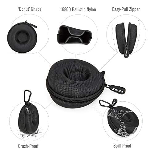 Cheopz Travel Watch Case Single Storage Box for Wristwatches & Smart Watches up to 50mm, Black — view 2