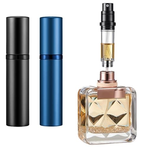 Vinuwu Refillable Perfume Atomiser 2 Pack 5ml (Black+Blue)