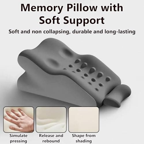 Cumnvulnt Sweet Spot Pillow for Couples, Wedge Pillow 27° Ergonomic Rebound Memory Foam Intimacy Pillow, Sweet Love Nest Spark Provides Waist and Neck Contoured Support — view 6