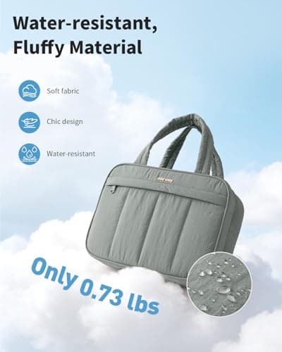 Narwey Hanging Toiletry Bag, Travel Toiletry Bags for Women, Large Travel Wash Bag Women, Makeup Cosmetic Bag with Compartments, Make up Organizer for Essentials (Sage Green) — view 4