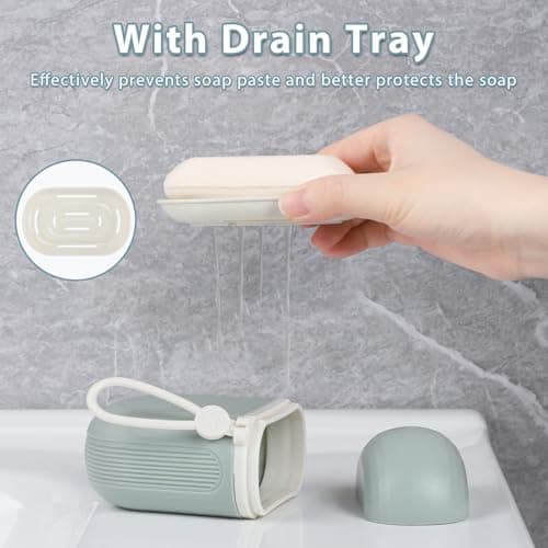 Alyvisun 2pcs Travel Soap Case, Portable Soap Box — view 5