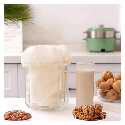 Yeobezn Organic Cotton Muslin Reusable Bag 16PCS Cotton Gauze Kitchen Items Tofu Cheese Filter Cloth Butter Milk Coffee Tools Gadgets Dining Bar Home Garden — view 3