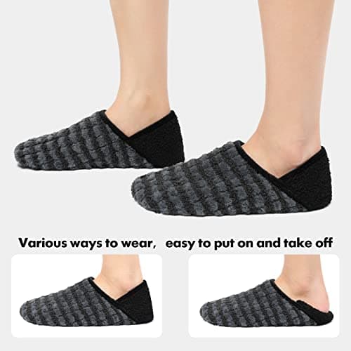 XIHALOOK Slippers for Women Men Cozy House Shoes Slip on Indoor Barefoot — view 3