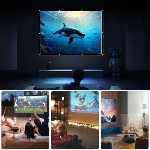 Polyester Outdoor Projector Screen High Resolution Tight Flat Edge — view 4
