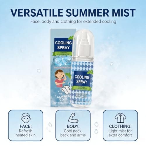 Cooling Mist Spray Face & Body 50ml - Hydrating Refreshing for Hot Weather — view 5