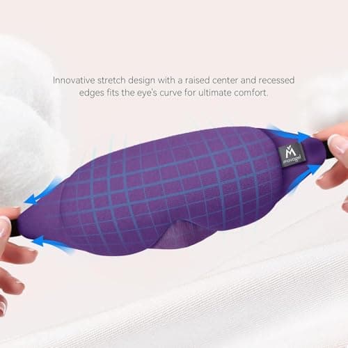 Mavogel Cotton Sleep Mask with Updated Bending Nose Design, 100% Handmade — view 5