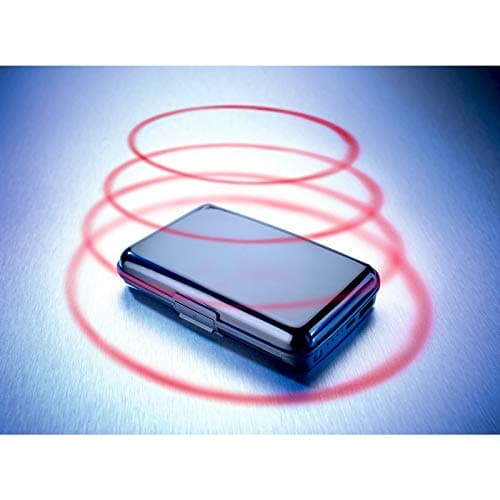 Burwells RFID Aluminium Wallet Credit Card Holder with 2000mAh Power Bank USB Charger Anti Fraud ID Identity Theft Contactless Credit Debit Bank Card Protection Protector — view 5