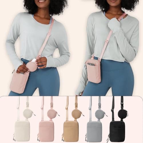 STORICANS Crossbody Bag with Removable Small Pouch,Lightweight Adjustable Strap Belt Bags,Bum Bag for Ladies Women, Crossbody Fanny Pack Waist Bags for Cell Phone Travel Workout Running Hiking,Pink — view 2