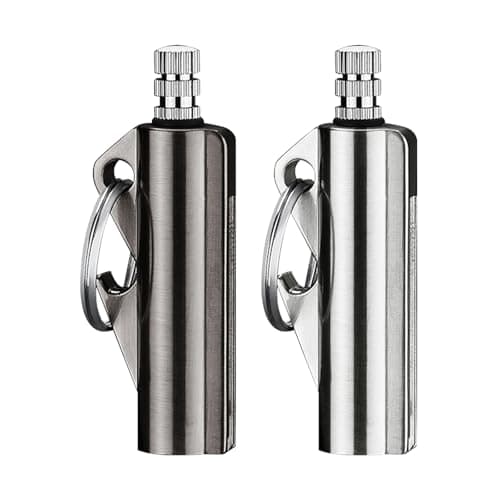 UXIYI 2 Pack Permanent Match Keychain, Reusable Waterproof Matchstick, with Multitool Bottle Opener, Forever Match for Outdoor Survival,STYLE3