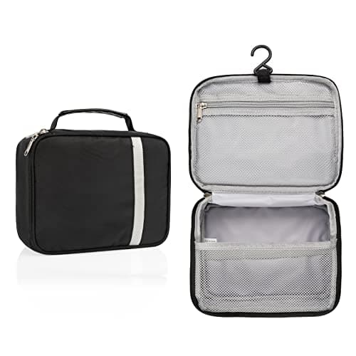 Hanging Toiletry Bag for Men – Small Travel Wash Bag with Sturdy Hook, Waterproof Shower Bag & Dopp Kit, Lightweight Mens Toiletry Bags for Bathroom Essentials