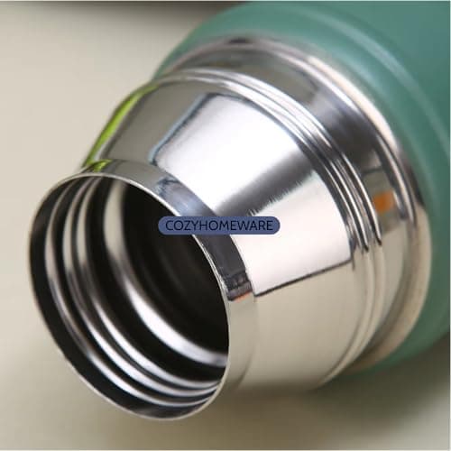 COZYHOMEWARE Stainless Steel Vacuum Flask Travel Set, Green — view 3