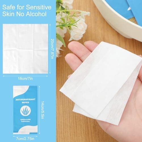 300 Count Deodorant Wipes Bulk, Individually Wrapped Travel Wipes — view 2