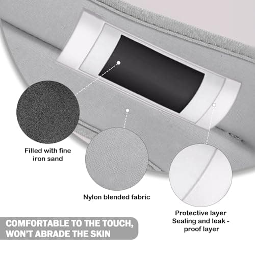 Ankle Weights 0.5kg-2kg Adjustable Neoprene Pair for Women Men — view 3