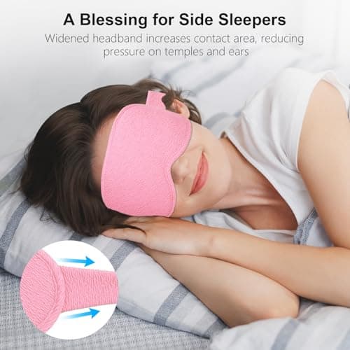 Gritin 100% Blackout Sleep Masks for Women & Men - Zero Eye Pressure Mask — view 5