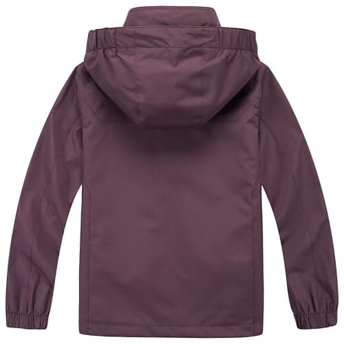 Blu Apparel Kids Waterproof Jacket Childrens Rain Coat ideal for School Coat, Walking Windproof Jacket, Childrens Rain Jacket (UK, Age, 7 Years, 8 Years, Regular, Purple) — view 5