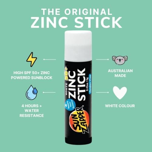Sun Zapper White Colour Original Zinc Stick SPF 50 + Zinc Oxide Mineral Sunblock Stick for Face — view 2