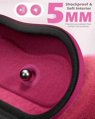 ProCase Sunglasses Case, Hard Shell Glasses Case for Men Women -Raspberry — view 5