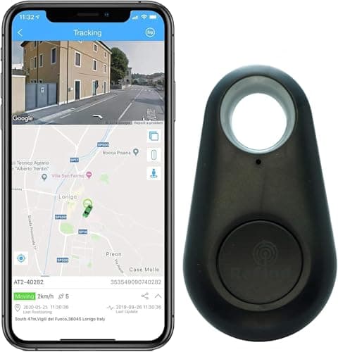 ReFind Smart Tracker for Android and iPhone. Mini GPS Tag Bluetooth 5.0 Key Finder. Samsung AirTag Alternative for Keys, Pets, Wallets and Luggage (Black)
