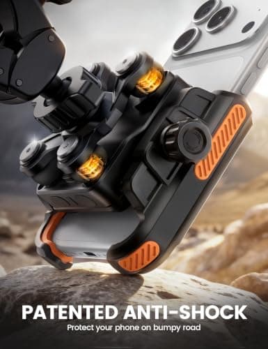 Lamicall Motorbike Phone Holder, [Camera Friendly] Bike Phone Holder Orange — view 2