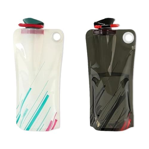 Collapsible Water Bottle1000ml 2 Pack Foldable Water Bottle with for Sports