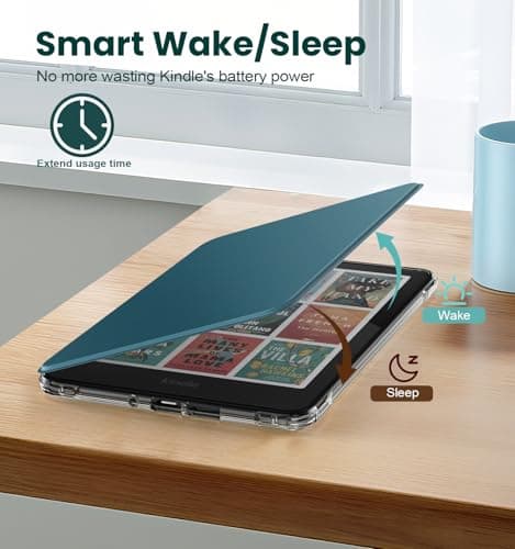 MoKo Magnetic Case for 7" Kindle Paperwhite 12th Gen& Colorsoft, Turquoise — view 6