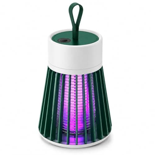 USB Rechargeable UV Bug Zapper Mosquito & Fly Trap, Portable Electric Insect Killer Lamp with Hanging Loop for Camping, Bedroom, Patio & Indoor Outdoor Use