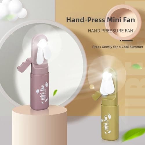 ARMYJY Portable Handheld Fan with DIY Stickers - Rechargeable for mini Turbo Fan for Travel Outdoor Summer Cooling - Compact Personal Desk Neck Fan 8 Pack — view 5