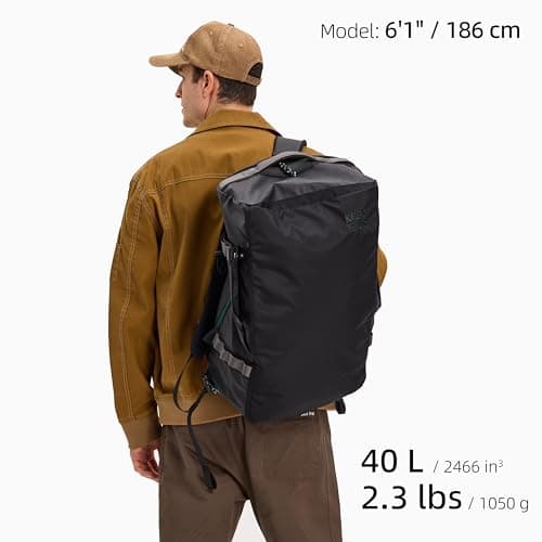 KalgoTeal Utility Duffle Bag 40L, Convertible Backpack for Travel, Gym & Commute, Water Repellent — view 2